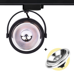 Pack Foco LED de carril monofásico + Bombilla LED AR111 GU10