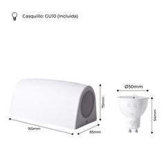 Aplique de pared LED up & down FUMAGALLI MARTA GU10 2x3,5W