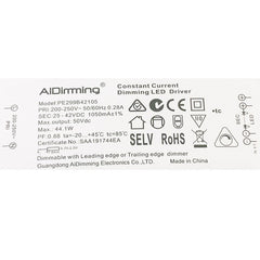 Driver regulable TRIAC corriente constante 25-42V 44W 1050mA