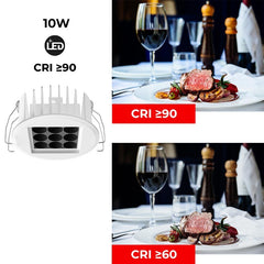 Downlight Led 10W 24º UGR18 Chip Osram