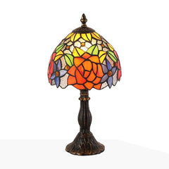Lámpara de mesa inspiración "Tiffany" con mosaico de cristal