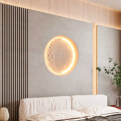 Lámpara integrable de escayola trimless en forma de luna "SIDEREUS" - 60x60cm - 17 W