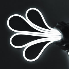 Neón LED flexible 24V DC - 10x18mm - 10 metros - Kit completo - 11W/m - IP67 - Curvatura lateral