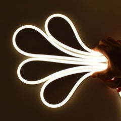 Neón LED flexible 24V DC - 10x18mm - 10 metros - Kit completo - 11W/m - IP67 - Curvatura lateral