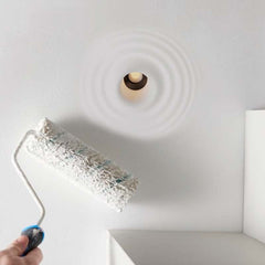 Luminaria de escayola con efecto onda trimless / integración - 20x20cm - GU10