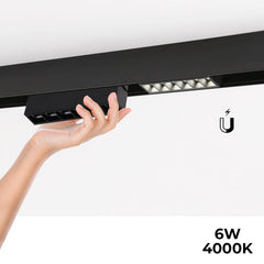 Luminaria lineal LED para carril magnético 48V - 6W - UGR 16