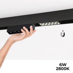 Luminaria lineal LED para carril magnético 48V - 6W - UGR 16