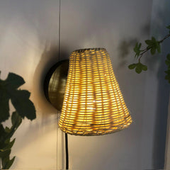 Aplique de pared de mimbre "BLIND"