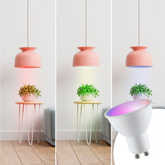 Bombilla LED GU10 RGBW inteligente - 5W - Con control remoto