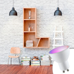 Bombilla LED GU10 RGBW inteligente - 5W - Con control remoto