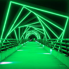 Neón LED flexible RGB 24V DC - 10X18mm - 10 metros - Kit completo - 11W/m - IP67 - Curvatura lateral