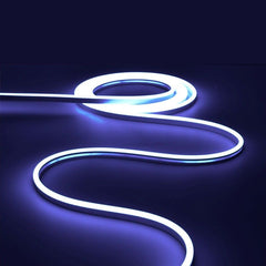 Neón LED flexible RGB 24V DC - 13X6mm - 5 metros - Kit completo - 11W/m - IP67 - Curvatura lateral
