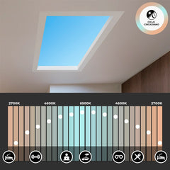 Panel LED "SMART Blue Skylight" - Efecto cielo - Daylight - 100W - 120x30cm