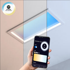 Panel LED "SMART Blue Skylight" - Efecto cielo - Daylight - 100W - 120x30cm