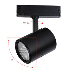 Foco LED para carril trifásico especial para carnicerías - Driver integrado Philips Xitanium- LED COB - 40W