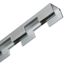 Perfil flexible de aluminio 16x10 mm para fundas de silicona - 2 metros
