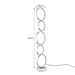Lámpara de pie LED de aluminio "NATALIE" - 30W - Luz cálida