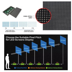 Display publicitario LED para postes de iluminación - Uso exterior - P4mm - 148 x 86,5cm