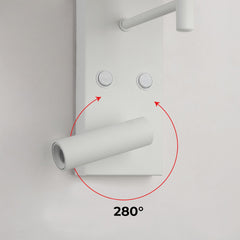 Pack x 2 - Aplique de pared para lectura con foco LED "NOAH" - 3,4W