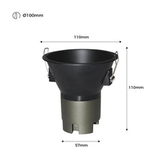 Foco LED empotrable 11W "KOPPA"- Óptica 24º - Corte Ø 100mm - Bajo UGR