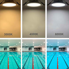 Downlight LED estanco empotrable - IP65 - 8W - Corte Ø 80-95mm