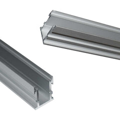 Perfil de aluminio para tira LED empotrable en suelo con difusor - 2 tapas - 21x26mm - IP54 - 2 metros