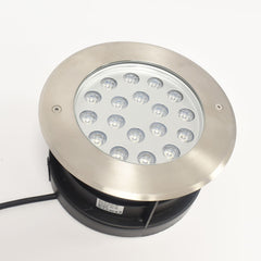 Baliza LED empotrable en suelo 18W - Blanco cálido - Ø21cm - IP67 - 220v