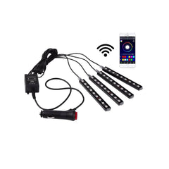 Kit para automóvil LED RGB 12V - Control desde el móvil por bluetooth / WIFI