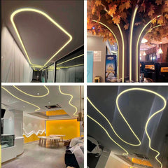 Neón LED flexible circular - 24V DC - Instalación sobre superficie - Ø20mm - 5 metros - 13W/m - Kit completo - IP67