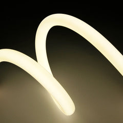 Neón LED flexible circular - 24V DC - Instalación sobre superficie - Ø20mm - 5 metros - 13W/m - Kit completo - IP67
