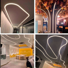 Neón LED flexible circular - 24V DC - Instalación sobre superficie - Ø20mm - 5 metros - 13W/m - Kit completo - IP67