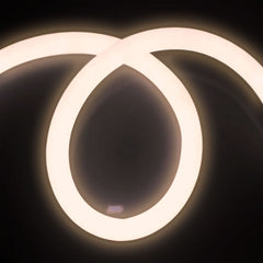 Neón LED flexible circular - 24V DC - Instalación sobre superficie - Ø20mm - 5 metros - 13W/m - Kit completo - IP67