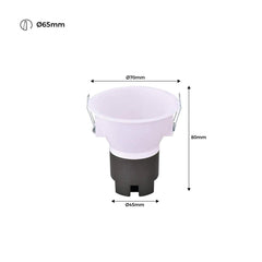 Foco LED empotrable 6W "KOPPA"- Óptica 15º - Corte Ø 65mm - Bajo UGR