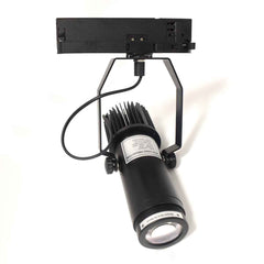 Proyector de logos LED GOBO para carril trifásico interior - 20W - Óptica 20° - IP20