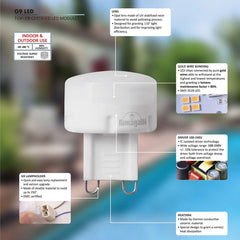 Bolardo para caminos LED STEVEN Fumagalli G9 IP67