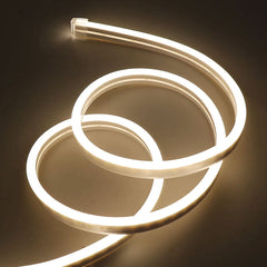 Neón LED flexible 24V DC - 4x10mm - 5 metros - Kit completo - IP67 - 11W/m - Curvatura lateral