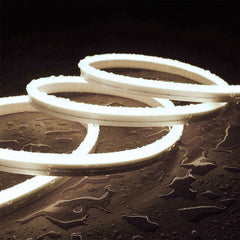 Neón LED flexible 24V DC - 4x10mm - 5 metros - Kit completo - IP67 - 11W/m - Curvatura lateral