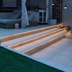 Neón LED flexible 24V DC - 4x10mm - 5 metros - Kit completo - IP67 - 11W/m - Curvatura lateral