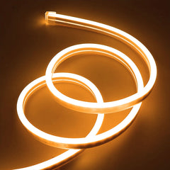 Neón LED flexible 24V DC - 4x10mm - 5 metros - Kit completo - IP67 - 11W/m - Curvatura lateral