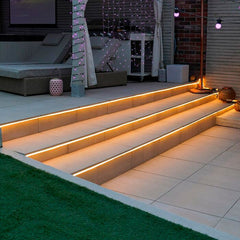 Neón LED flexible 24V DC - 4x10mm - 5 metros - Kit completo - IP67 - 11W/m - Curvatura lateral