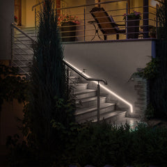Neón LED flexible 24V DC - 4x10mm - 5 metros - Kit completo - IP67 - 11W/m - Curvatura lateral