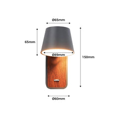 Aplique LED para Dormitorio de Madera rotatorio "KOPPEN" 6W 2700K