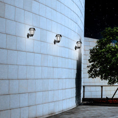 Farola solar de jardín aplique de pared "BISSO/ROSETTA" con sensor PIR - 2 modos de funcionamiento - 4000K