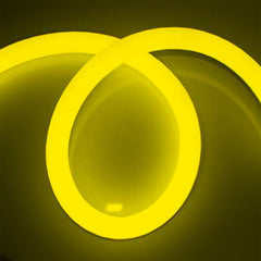 Neón LED flexible circular RGB - 24 V - Instalación sobre superficie - Ø20mm - 5 metros - 22W/m - Kit completo - IP67