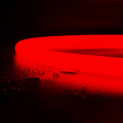 Neón LED flexible circular RGB - 24 V - Instalación sobre superficie - Ø20mm - 5 metros - 22W/m - Kit completo - IP67