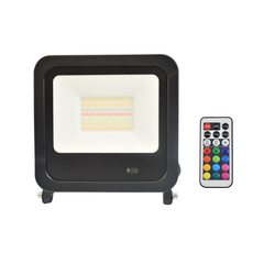 Proyector LED exterior RGBW con mando - IP65 - 120º- 50W