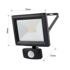 Proyector LED exterior con Sensor de movimiento- IP54 - 120º - 4000K- 20W
