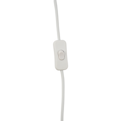 Casquillo E27 con cable de PVC, interruptor y enchufe