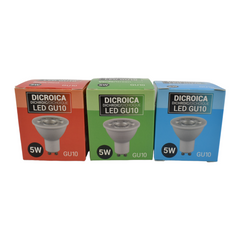 Bombilla LED colores GU10 - 5W