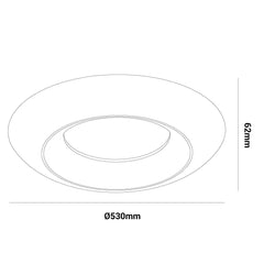 Lámpara de techo LED tipo plafón "FAX" - CCT 3000K - 4000K - 21W